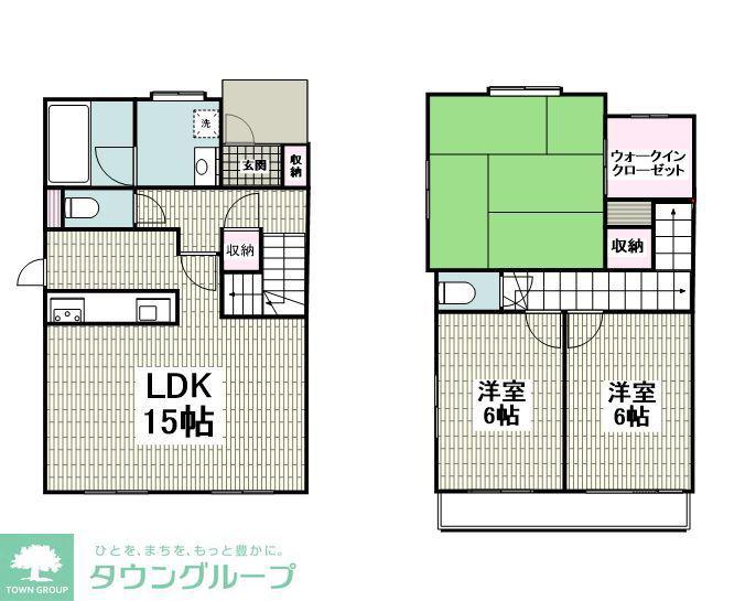 ライトハウス磯子II(3LDK/2階)の間取り写真