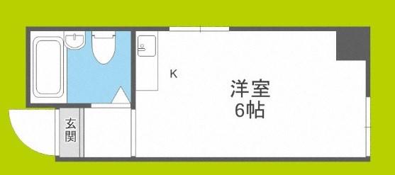 シュライン玉造(ワンルーム/3階)の間取り写真