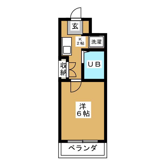 カーム目白台(1K/3階)の間取り写真