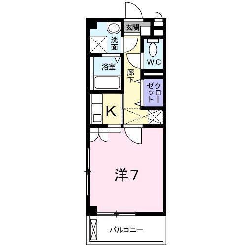 プレザントハイツ(1K/2階)の間取り写真