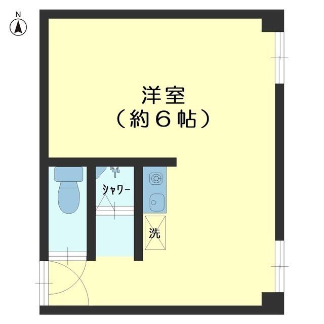 富山サテライトビル(ワンルーム/5階)の間取り写真