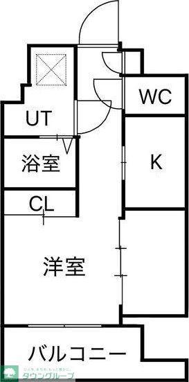 エステシア上前津(1SK/11階)の間取り写真