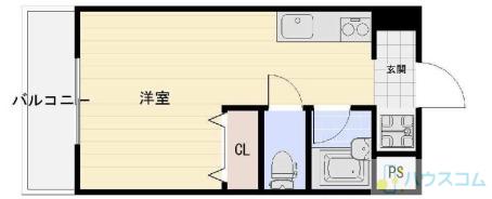 第3ハイツスリーアロー(1K/3階)の間取り写真