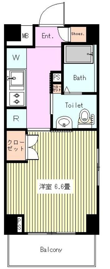 ガーラ渋谷常盤松(1K/5階)の間取り写真