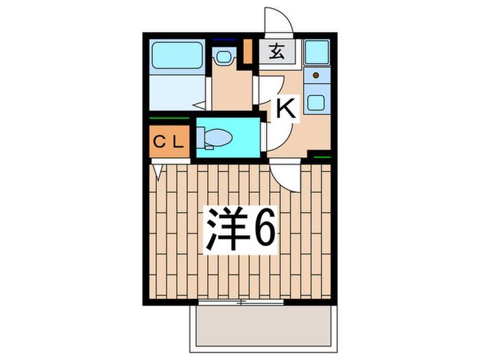 SHレジデンスII(1K/3階)の間取り写真
