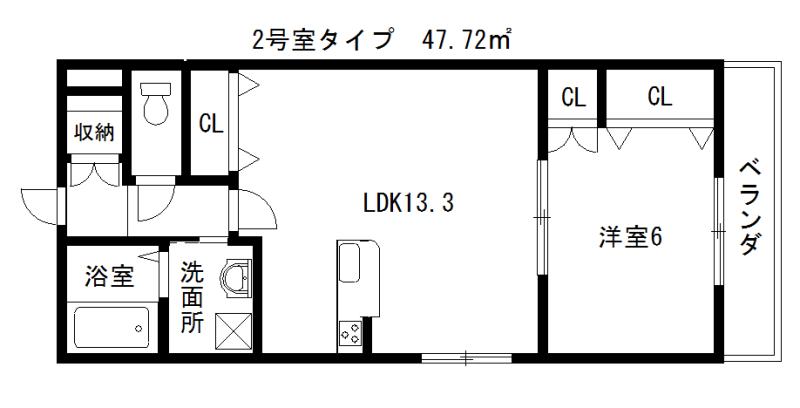 ヘーベルプランドール(1LDK/1階)の間取り写真