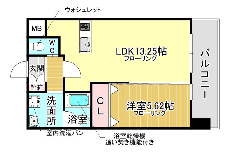 プレジオ塚本ASIAN(1LDK/4階)の間取り写真