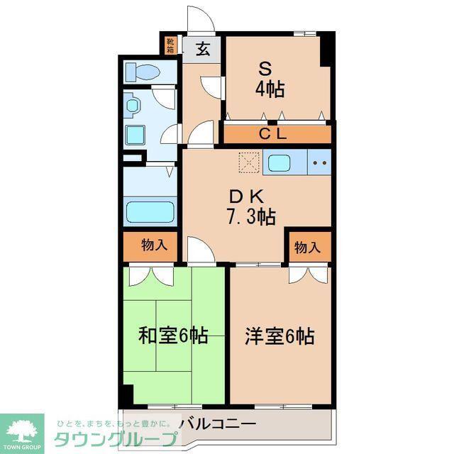 ロジュマン松本(3DK/5階)の間取り写真