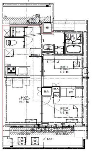 S-RESIDENCE錦糸町パークサイド(1SLDK/12階)の間取り写真