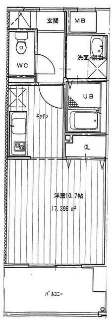 プレシャス(1DK/6階)の間取り写真