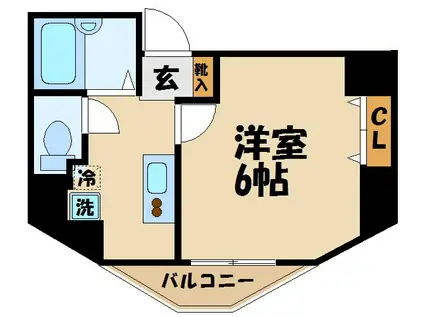 プレールアパートメント芦花公園(1K/4階)の間取り写真