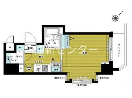 トーシンフェニックス松濤(1K/2階)の間取り写真