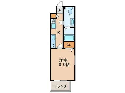 プレサンスMIU新栄(1K/4階)の間取り写真