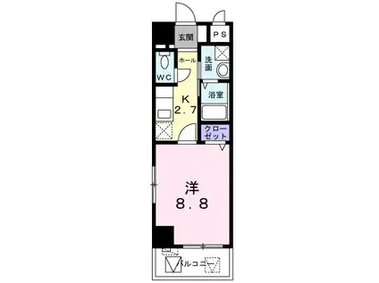 メゾン SHINKA(1K/10階)の間取り写真