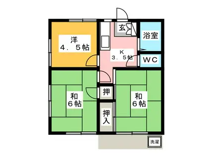 サニーコーポ(3K/1階)の間取り写真