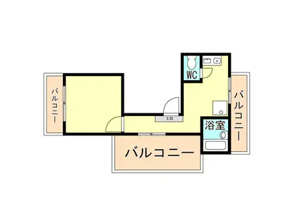 アメニティ東神戸4番館(1K/4階)の間取り写真
