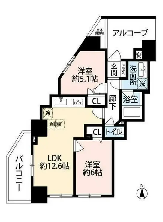 グローベルザ・ステーション三ノ輪 15階階 間取り