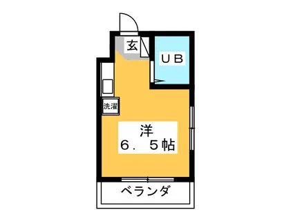 サンテラス中原(ワンルーム/2階)の間取り写真