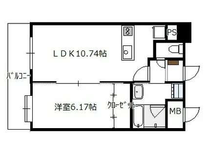 AD・GRAYSIII(1LDK/6階)の間取り写真