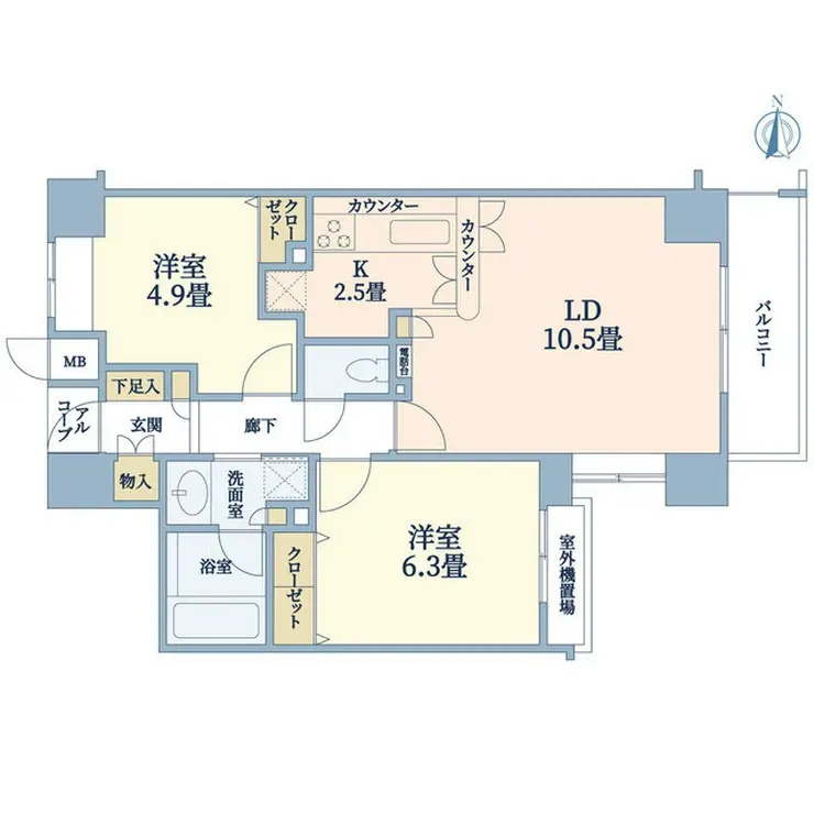 アルス横浜台町 8階階 間取り