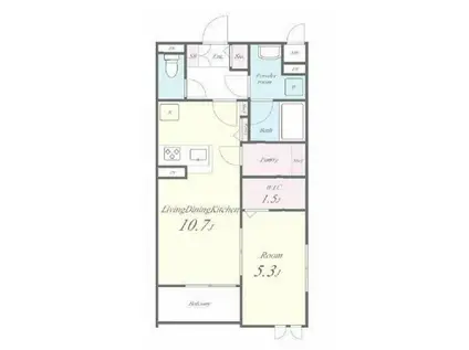 セリーズIII(1LDK/3階)の間取り写真