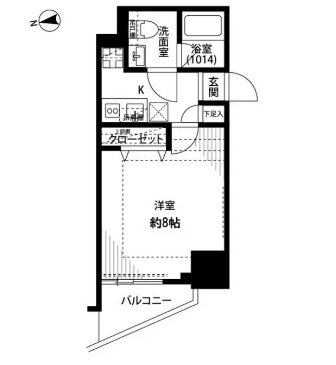 プレール・ドゥーク北千住 10階階 間取り