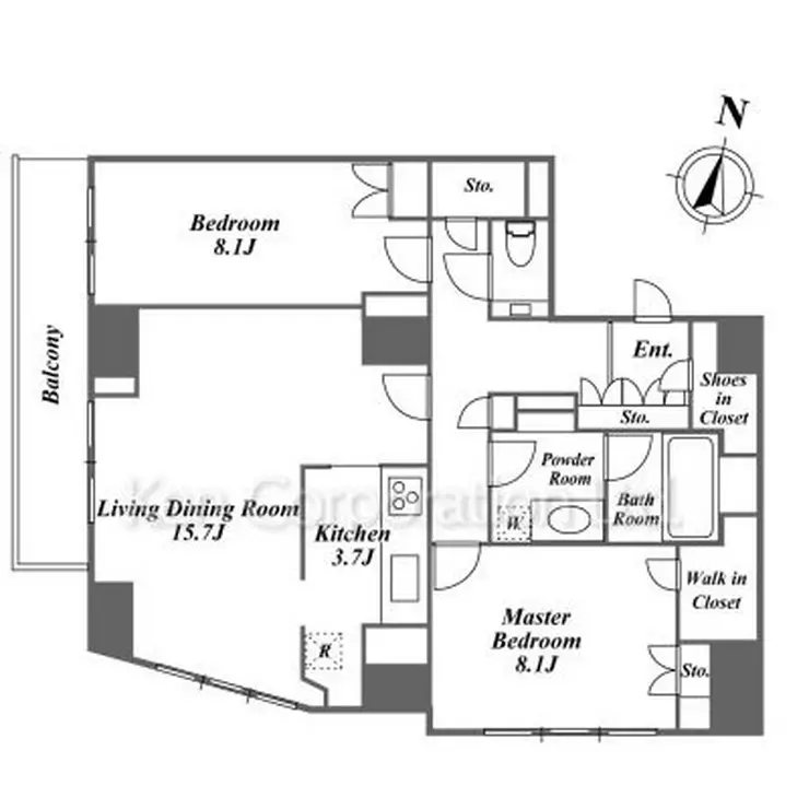 ザ・ベルグレイヴィア麻布 24階階 間取り