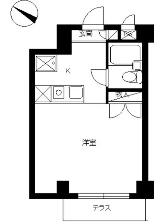 スカイコート大倉山 1階階 間取り
