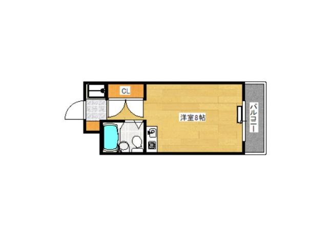 メルクマール宇品(ワンルーム/3階)の間取り写真