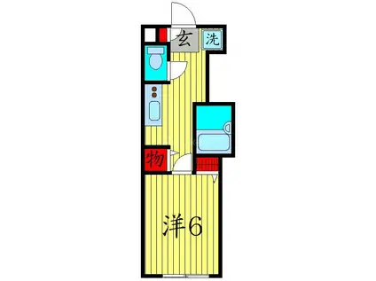 クレール東池袋(1K/1階)の間取り写真