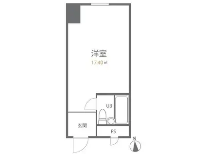 シャトレーイン東京笹塚(ワンルーム/9階)の間取り写真