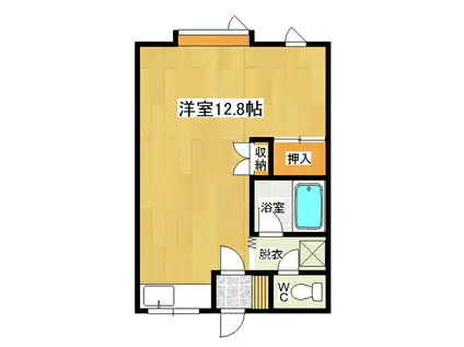 KENTハウス(ワンルーム/1階)の間取り写真