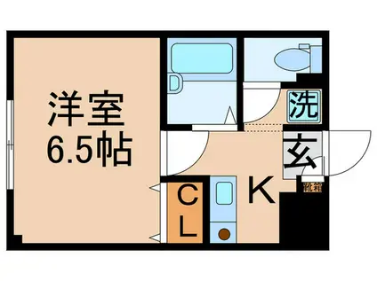 パラディーゾ(1K/3階)の間取り写真