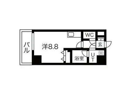 シェモア大須(ワンルーム/6階)の間取り写真