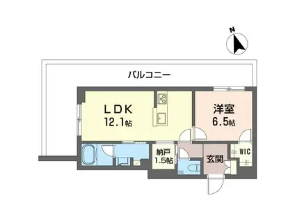 ピン シャン(1SLDK/3階)の間取り写真