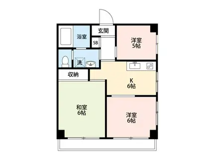 センチュリー新井(3DK/3階)の間取り写真