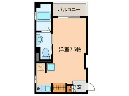 KS-PLACE(ワンルーム/2階)の間取り写真
