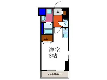 AYMマンション(ワンルーム/3階)の間取り写真