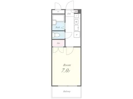 スワーラ文蔵(1K/1階)の間取り写真