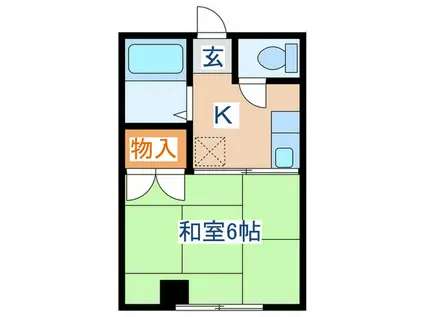 KIMACHI1437MHビル(1K/4階)の間取り写真