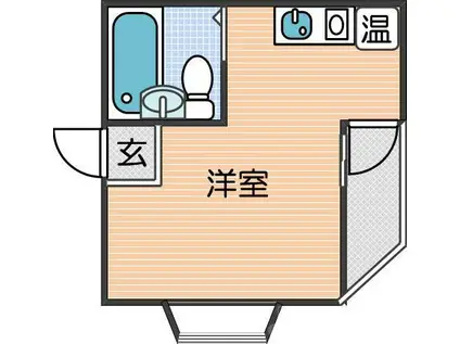 プレアール中加賀屋(ワンルーム/3階)の間取り写真