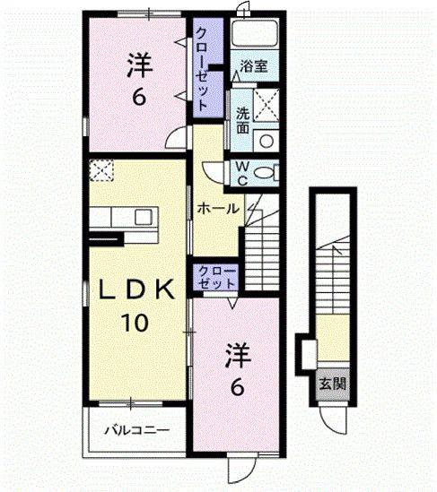ＪＲ東海道本線 沼津駅 徒歩29分 2階建 築16年(2LDK/2階)の間取り写真
