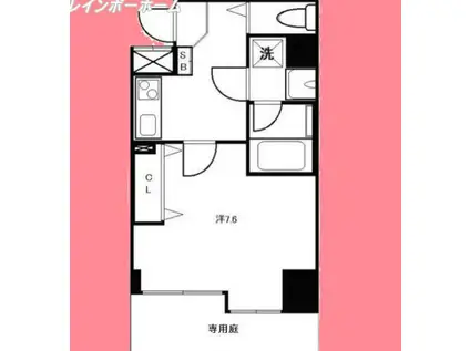 シンフォニー錦糸町(1K/1階)の間取り写真