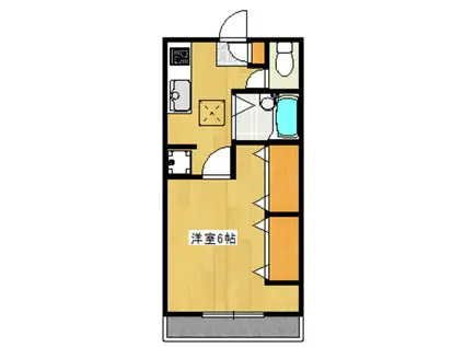 クレールメゾン(1K/1階)の間取り写真