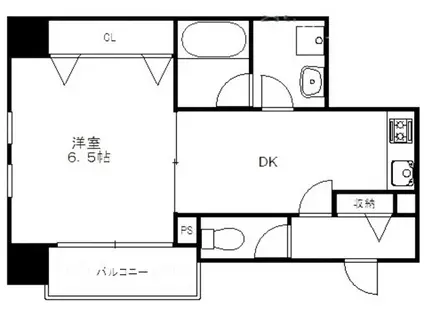 アリオス北里(1DK/3階)の間取り写真
