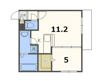 アンジュ・セレステ(1LDK/3階)の間取り写真