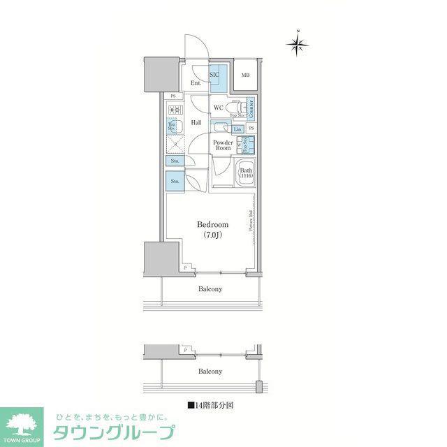 スタイリオ蒲田ウエスト(1K/8階)の間取り写真