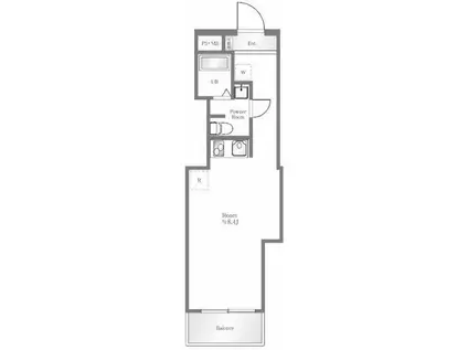 パシフィックパレス池の端(ワンルーム/6階)の間取り写真