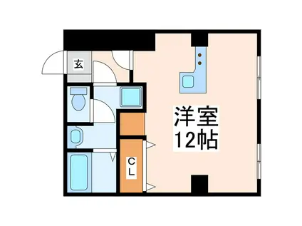 ロフティ飛田(ワンルーム/3階)の間取り写真