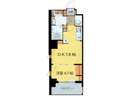シエルエックス榴岡公園(1DK/9階)の間取り写真